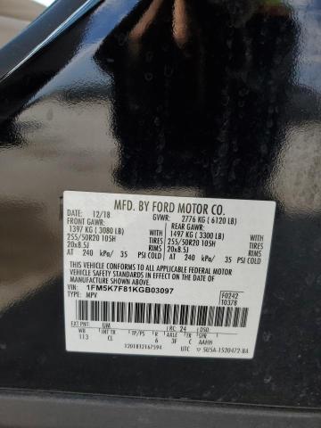 VIN 1FM5K7F81KGB03097 2019 FORD EXPLORER no.13