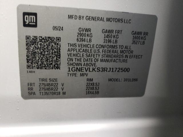 VIN 1GNEVLKS3RJ172500 2024 CHEVROLET TRAVERSE no.13