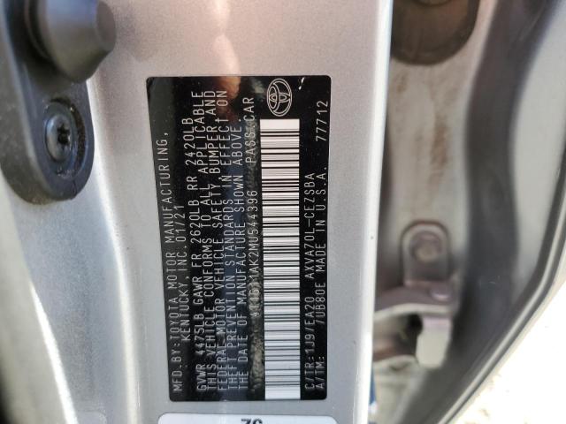 2021 TOYOTA CAMRY SE - 4T1G11AK2MU544396