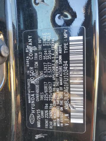 2015 HYUNDAI TUCSON LIM - KM8JUCAG1FU103494