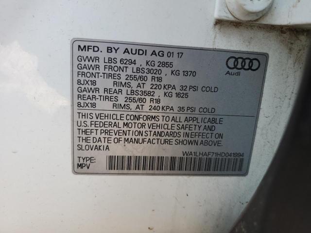 VIN WA1LHAF71HD041994 2017 AUDI Q7 no.13