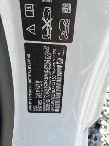 2019 BMW 440XI - WBA4W9C54KAF94150