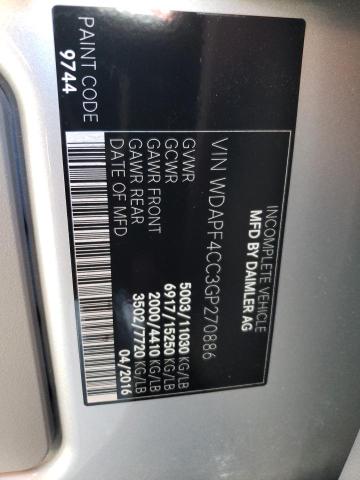 2016 MERCEDES-BENZ SPRINTER 3 WDAPF4CC3GP270886