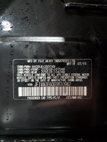2016 SUBARU WRX PREMIU - JF1VA1E60G9810942