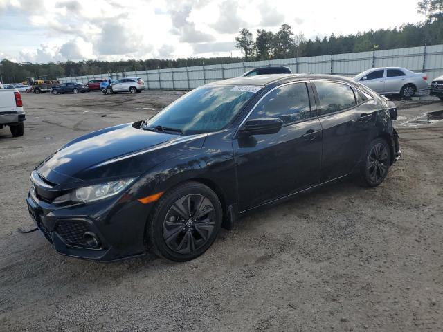 HONDA CIVIC EX 2018 black  gas SHHFK7H5XJU207915 photo #1