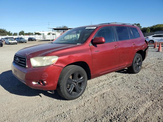 TOYOTA HIGHLANDER 2008 red  gas JTEDS43AX82040895 photo #1