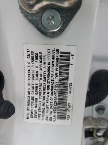 2017 HONDA CIVIC LX - 19XFC2F55HE031277