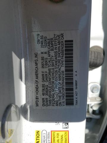 2019 HONDA ACCORD HYB - 1HGCV3F57KA021235