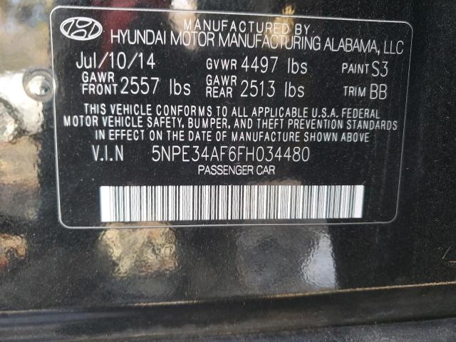 VIN 5NPE34AF6FH034480 2015 HYUNDAI SONATA no.12