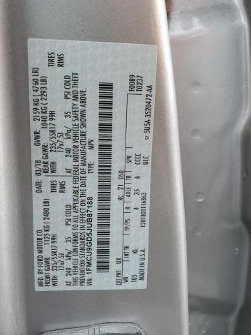 2018 FORD ESCAPE SE - 1FMCU9GD5JUB87188