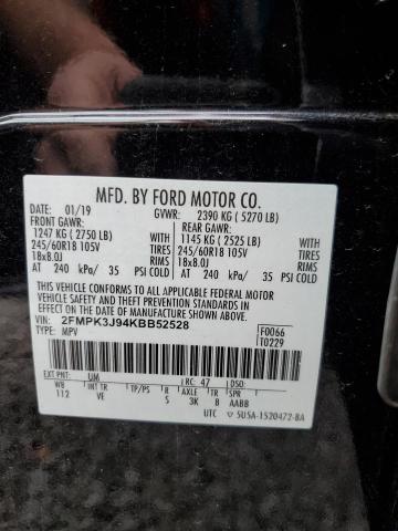2019 FORD EDGE SEL - 2FMPK3J94KBB52528