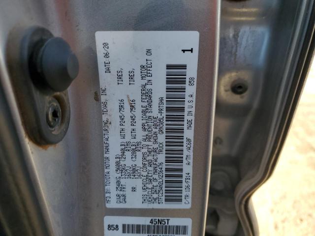2020 TOYOTA TACOMA DOU - 5TFCZ5AN2LX236476