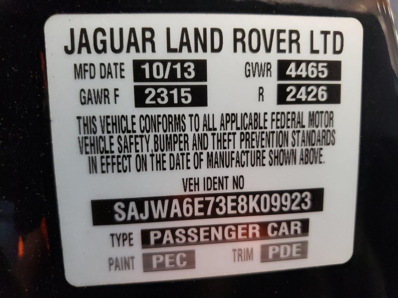 Lot #2977031602 2014 JAGUAR F-TYPE