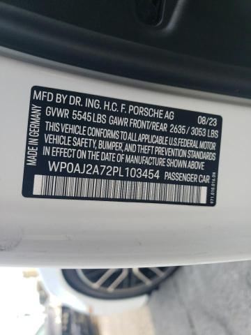 2023 PORSCHE PANAMERA B WP0AJ2A72PL103454