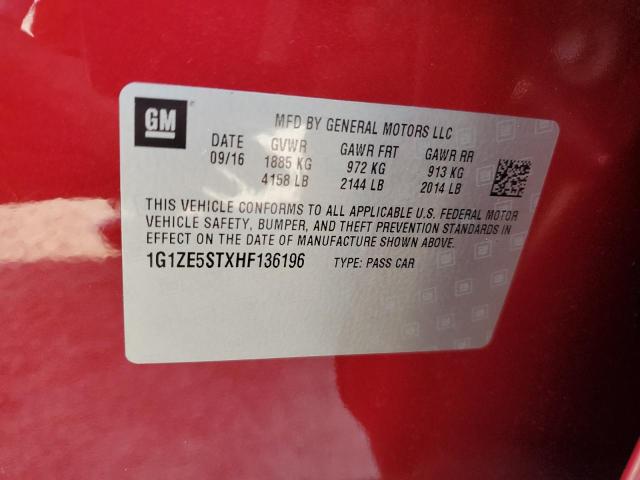 2017 CHEVROLET MALIBU LT - 1G1ZE5STXHF136196