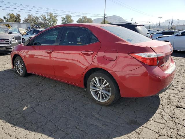 TOYOTA COROLLA L 2015 red sedan 4d gas 5YFBURHE6FP353827 photo #3