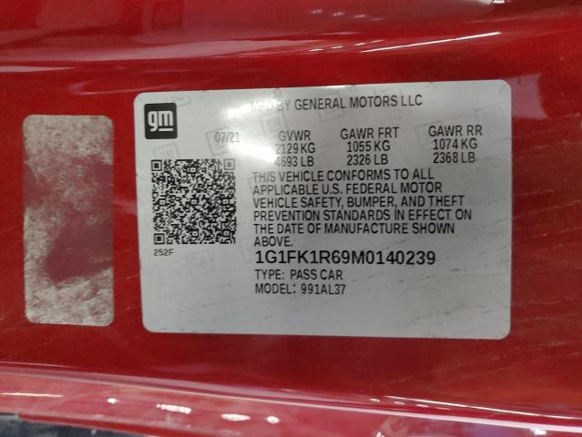 2021 CHEVROLET CAMARO ZL1 - 1G1FK1R69M0140239