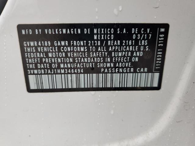 2017 VOLKSWAGEN JETTA SE - 3VWDB7AJ1HM346494