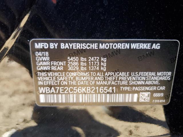 VIN WBA7E2C56KB216541 2019 BMW 7 SERIES no.13