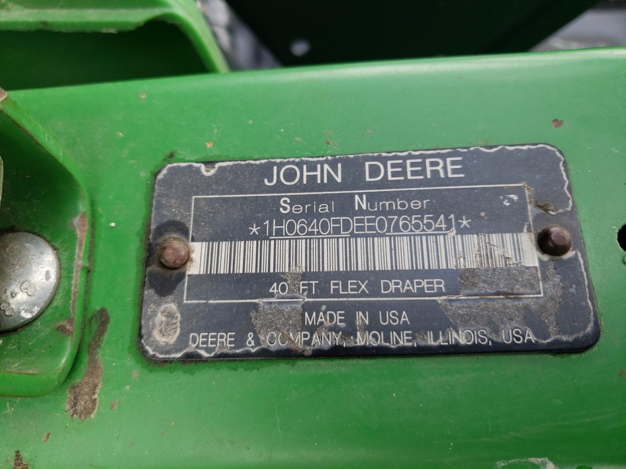 Lot #2994173259 2015 JOHN DEERE 640FD