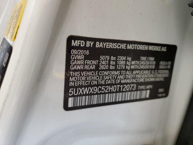 2017 BMW X3 XDRIVE2 - 5UXWX9C52H0T12073