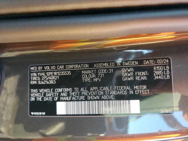 2024 VOLVO XC90 PLUS YV4L12PE1R1235535