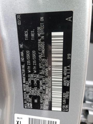 2020 TOYOTA HIGHLANDER - 5TDXBRCH6LS000262
