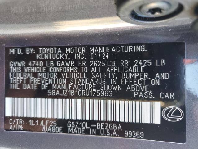 2024 LEXUS ES 350 F S 58AJZ1B10RU175963