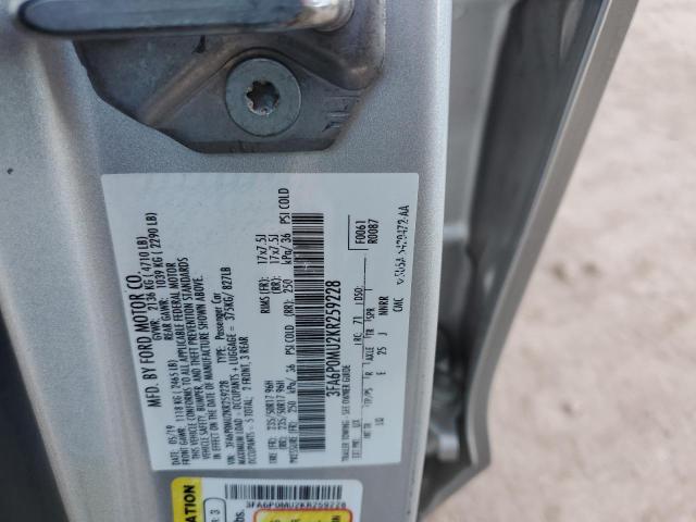 2019 FORD FUSION SEL - 3FA6P0MU2KR259228