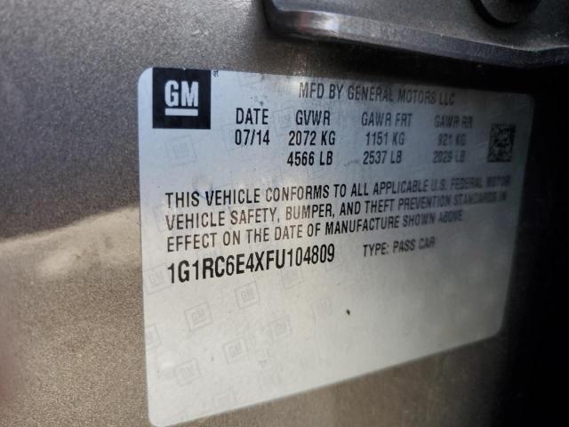 2015 CHEVROLET VOLT - 1G1RC6E4XFU104809