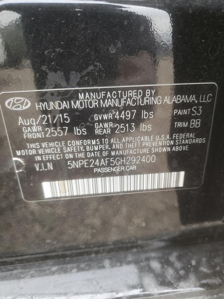 Lot #2992180276 2016 HYUNDAI SONATA SE