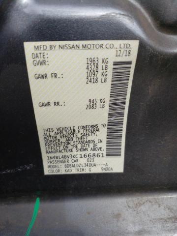 2019 NISSAN ALTIMA S - 1N4BL4BV3KC166861
