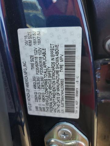 2017 ACURA RDX ADVANC - 5J8TB4H74HL009683