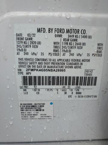 2022 FORD EDGE SE - 2FMPK4G95NBA28995
