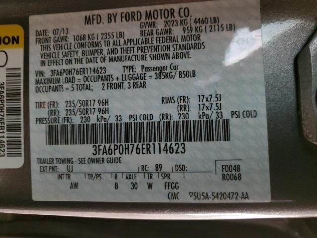 VIN 3FA6P0H76ER114623 2014 Ford Fusion, SE no.12