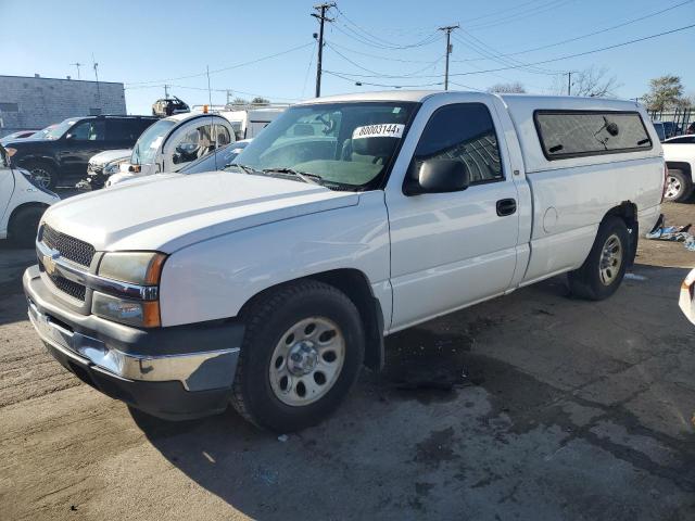 CHEVROLET SILVERADO 2005 white pickup gas 1GCEC14X15Z117549 photo #1