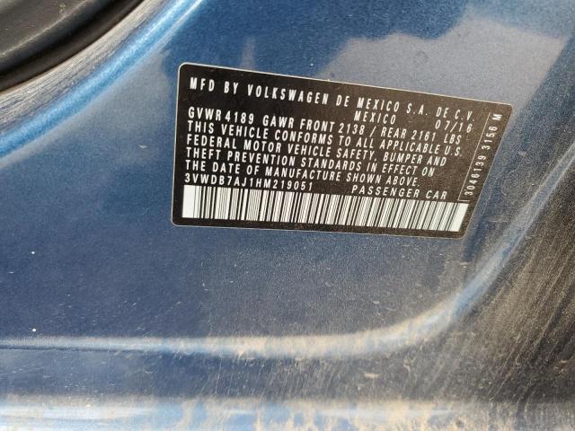 2017 VOLKSWAGEN JETTA SE - 3VWDB7AJ1HM219051