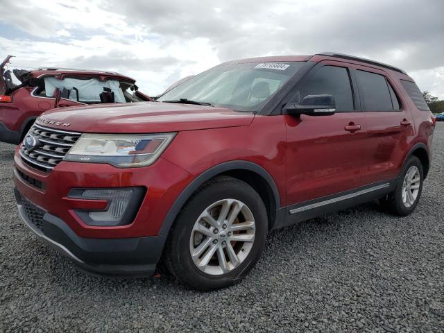 FORD EXPLORER X 2017 red 4dr spor gas 1FM5K7DH7HGD12484 photo #1