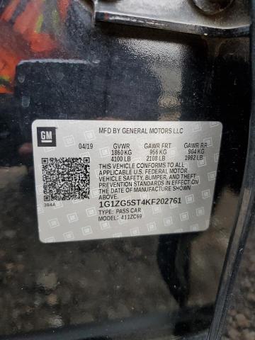2019 CHEVROLET MALIBU RS - 1G1ZG5ST4KF202761