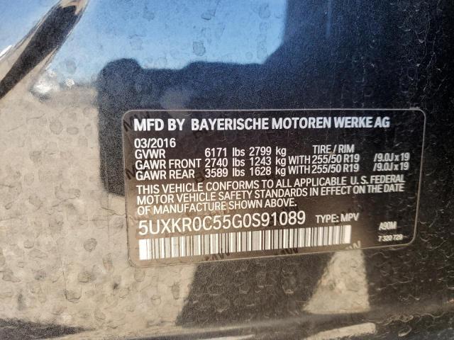 2016 BMW X5 XDRIVE3 - 5UXKR0C55G0S91089