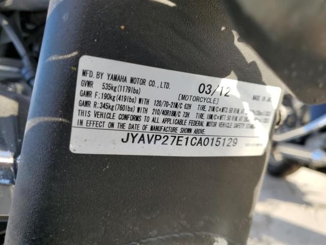 2012 YAMAHA XV1900 CU JYAVP27E1CA015129
