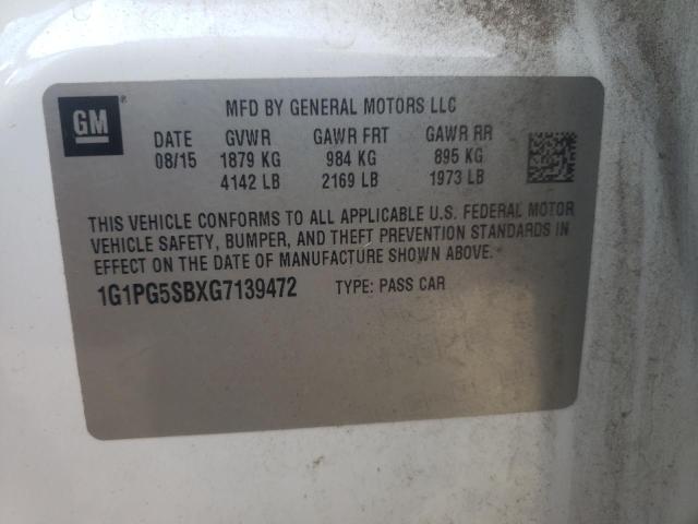 2016 CHEVROLET CRUZE LIMI - 1G1PG5SBXG7139472