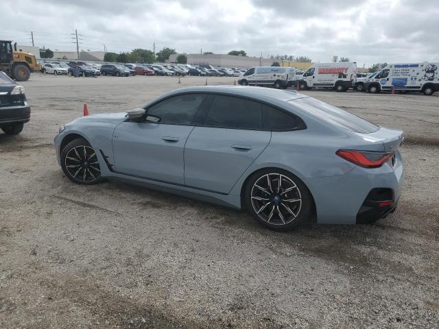 BMW I4 M50 2022 gray  electric WBY33AW06NFM50076 photo #3