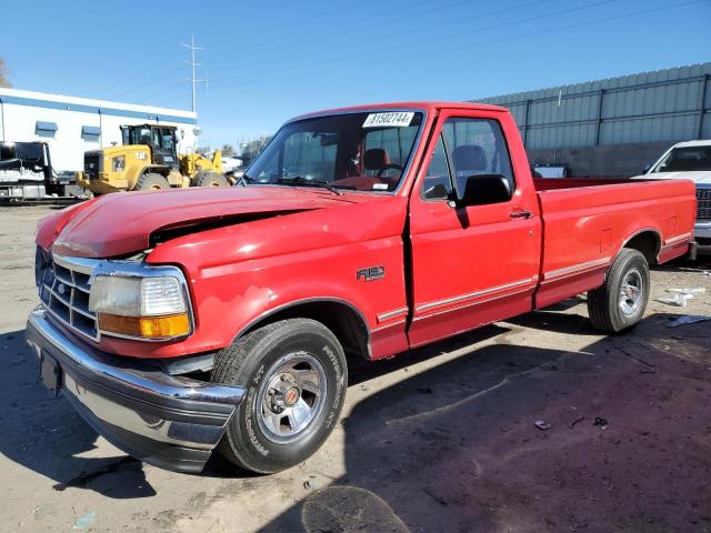 FORD F150 1992 red  gas 2FTEF15H0NCB08045 photo #1