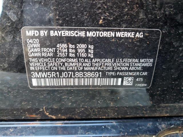 VIN 3MW5R1J07L8B38691 2020 BMW 3 SERIES no.12