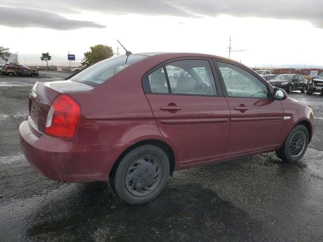 HYUNDAI ACCENT GLS 2007 maroon  gas KMHCN46C07U113503 photo #4