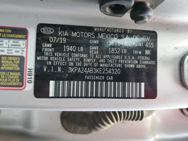 2019 KIA RIO S - 3KPA24AB3KE254320