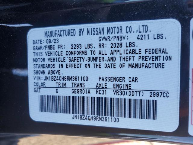 2024 NISSAN Z NISMO JN1BZ4CH9RM361100