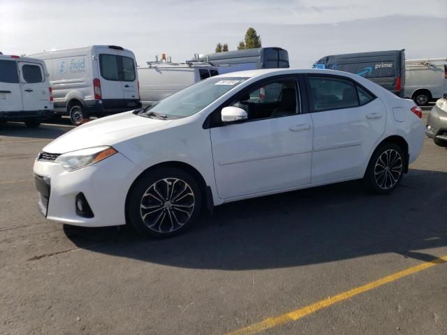 TOYOTA COROLLA L 2015 white  gas 2T1BURHE7FC360866 photo #1