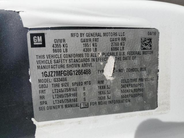 2017 CHEVROLET VAN 1GAZGPFG3H1275778